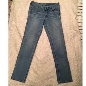 American Eagle mid rise straight leg jeans